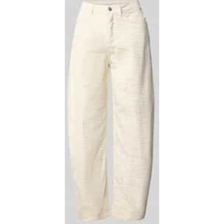 Barrel fit jeans met dierenprint model 'Mari Clear Zebra'