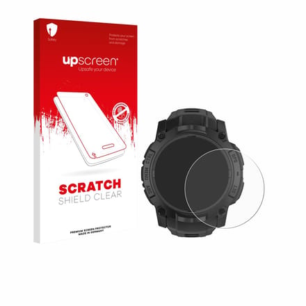 upscreen - Screenprotector voor Garmin Instinct 3 Solar Tactical Edition (50 mm) - Folie Beschermfolie transparant