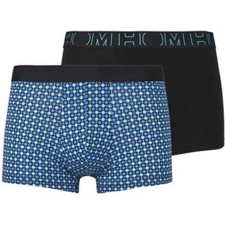 HOM - Marco Boxer briefs 3pack - Black/Black/Blue print - mannen - M