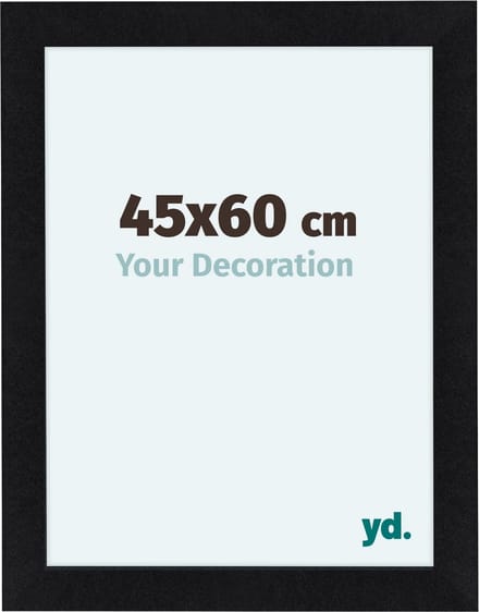 Your Decoration - Fotolijst 45x60 cm - MDF - Zwart Mat - Como