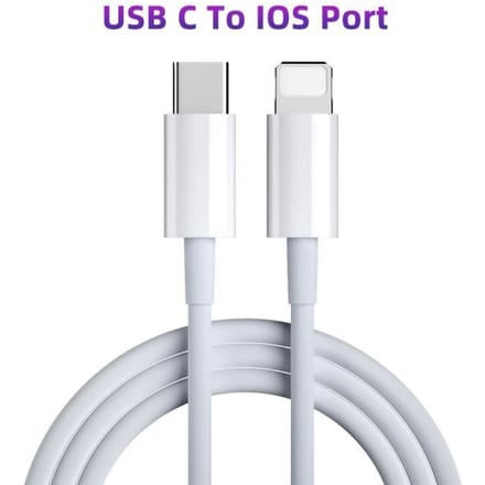 Telefoonkabel, 20W PD Type C snellaadkabel voor iPhone 13 pro 12 pro max 11 X iPad 9 mini 6 - Wit -2m[C]