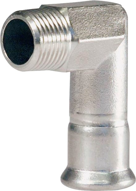 BONFIX knie 22 mm 3/4 inch M-Press RVS