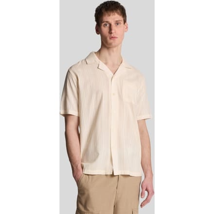 Lyle & Scott Broderie Resort Shirt - Beige