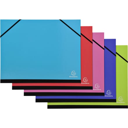 Exacompta IDERAMA tekenmap met elastiek - 28x38cm voor B4 formaat - Geassorteerd - 25529E