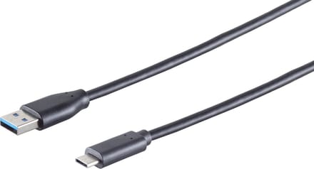 USB Kabel, 3.1 C-Stecker - 3.0 A-Stecker, 0,5m