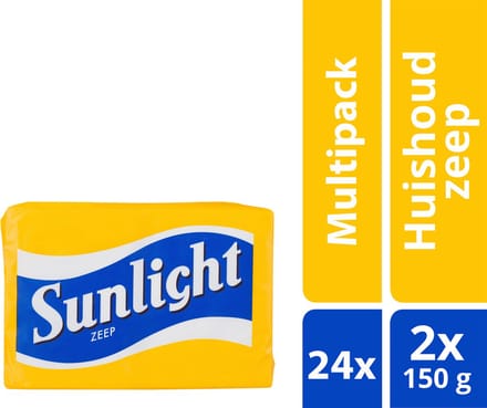 Sunlight Huishoudzeep 2x150 gr - 24 pakken