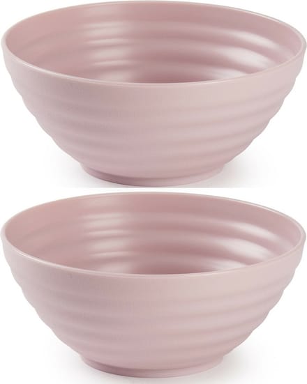 Plasticforte Schaaltjes - 4x - roze - kunststof - 14 x 6.5 cm - kommen
