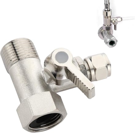 Adapter voor afsluiter 3/8 x 3/8 x 1/4 - verbinding - sanitair accessoires
