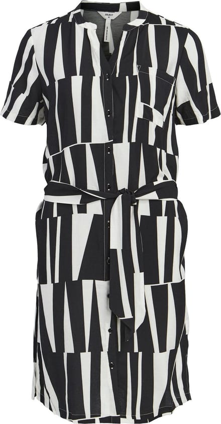 OBJECT OBJSELINE S/S SHIRT DRESS NOOS Dames Jurk - Maat 40