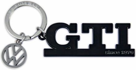 VW GTI Sleutelhanger met Bedel - zwart
