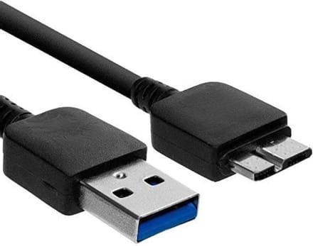 NTQinParts Vervanging PC USB3.0 Data Sync Power Charger Kabel voor Epson Workforce ES-200 ES-300W ES-300WR Kleur Draagbare Document Scanner