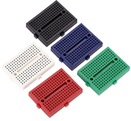 Mini Breadboard Set van 5 Stuks met 170 Tie Points - Duurzaam en Milieuvriendelijk