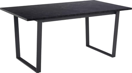 Eettafel Amanda 160x90 - marmer decor/zwart