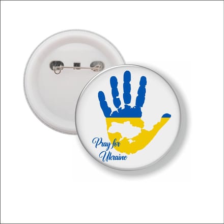 Button Met Speld - Pray For Ukraine - Oekraine