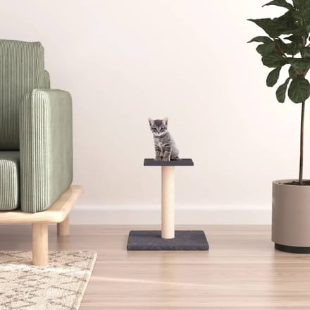 Vidaxl Krabpaal Voor Katten Met Platform, Donkergrijs, 38 Cm
