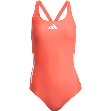 Dames 1 delige badpak met open rug adidas 3-Stripes