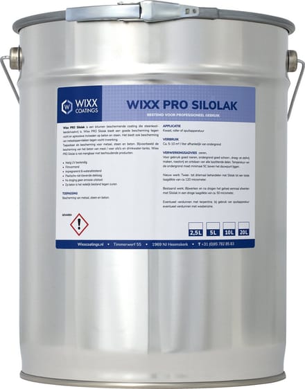 Wixx PRO Silolak Zwart - 20L - Zwart