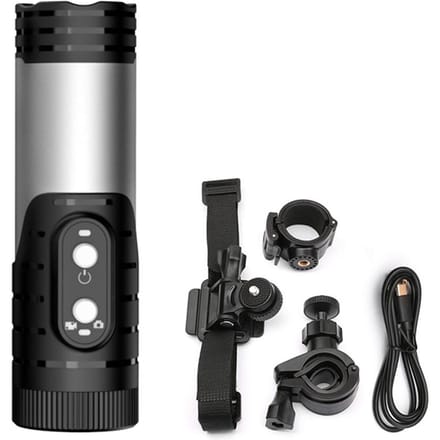 Mini caméra de sport WiFi 1080P pour casque de moto, caméra de vélo, objectif grand angle 120 degrés IP66 argenté