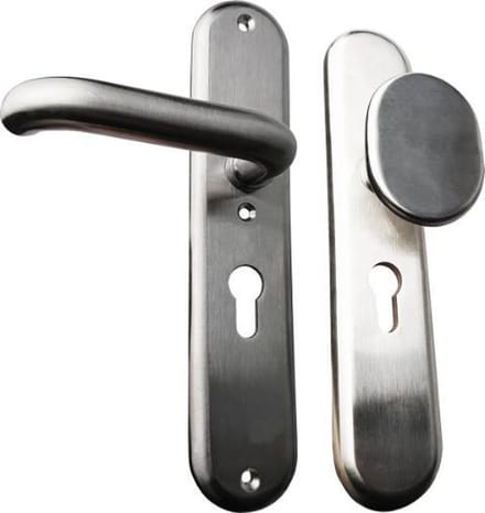 AVENUE topdesign wisselgarnituur  pc 72 mm deurknop plus deurkruk | RVS
