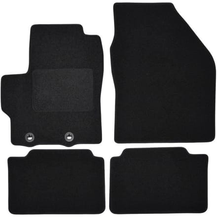 Vloermatten - Toyota - Yaris - Zwart velours - 4 stuks - Precieze pasvorm
