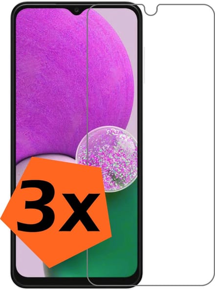 Screenprotector - 3 Stuks - Geschikt voor Samsung Galaxy A13 4G - Extra Sterk - Gehard Glas - Beschermglas - Tempered Glass - Screen Protector