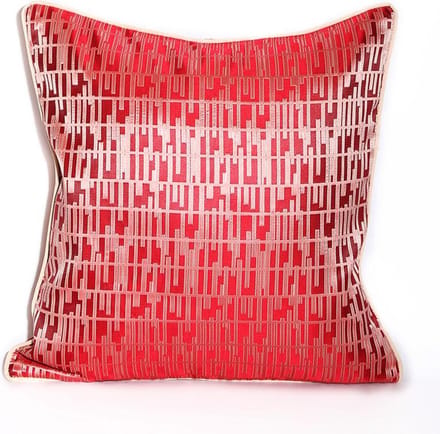 Hoge precisie jacquard kussenhoesjes Rood