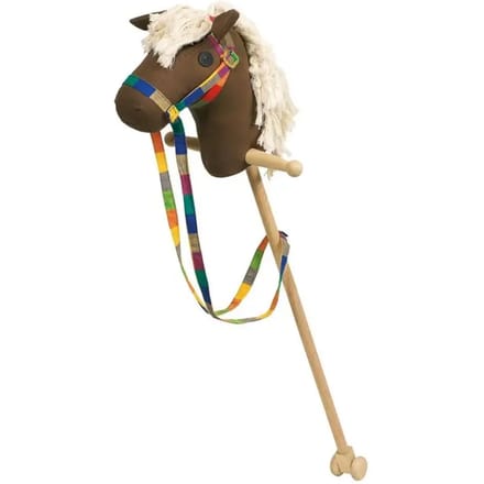 Stokpaard: JUMPER van hout en handgeweven katoen L97cm, 3+