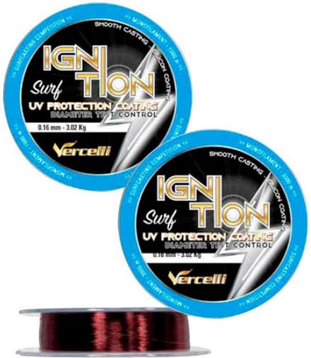 Vercelli Ignition Surf Monofilament 3000 M Zwart 0.240 mm