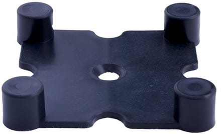 ForzaFit Sportvloer connector - zwart - vierkant - 7x7cm