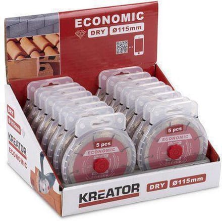 Kreator Diamantschijf eco display KRT882010 - Ø 115mm - 16 stuks