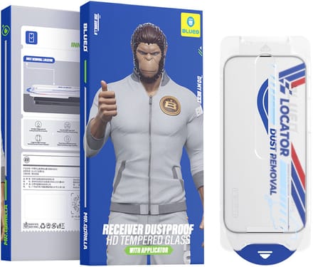BLUEO Glasfolie - Screenprotector Geschikt voor iPhone 17 Pro Max / 16 Pro Max - met Installatie Kit