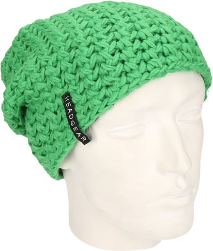 Basic beanie muts limegroen voor heren