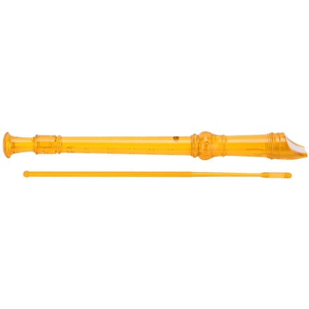 8-Gats Klarinet ABS Transparant met Reinigingsstok Draagbaar Hoge Tonen BlaasinstrumentOranje yellow
