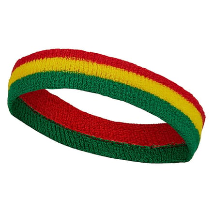 Apollo - Feest hoofdband - gekleurde hoofdband rood-geel-groen one size