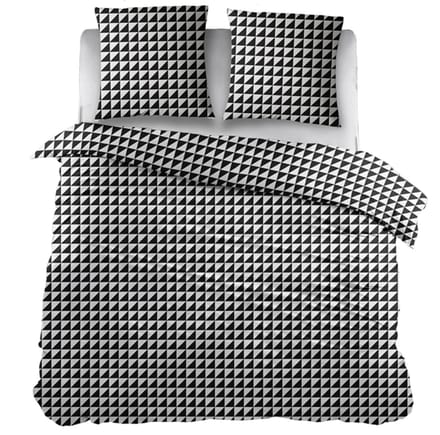 Snoozing Chanel Dekbedovertrek - Extra breed - 260x200/220 cm - Black