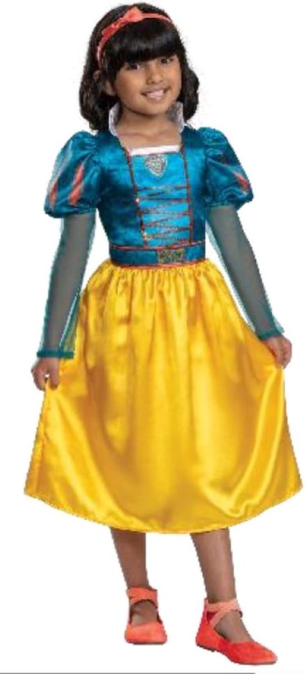 DISNEY - SNOW WHITE LIVE ACTION, Sneeuwwitje Live Action Jurk Klassiek, Maat S (5 - 6 jaar)