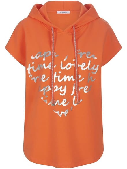 Capuchonsweatshirt Van Peter Hahn oranje