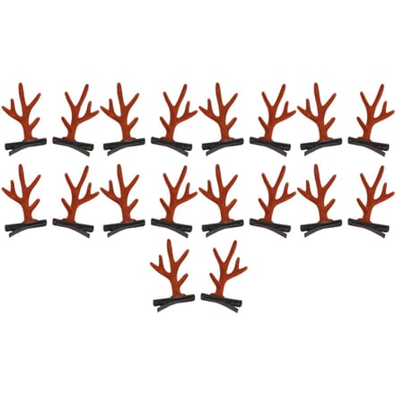 9 Paar Rendier Kerst Haarspeld Mooie Rendier Geweien Haarclip voor Feest Bruin black
