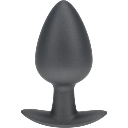 Ouch! Gladde Siliconen Buttplug 4 cm - Gunmetal