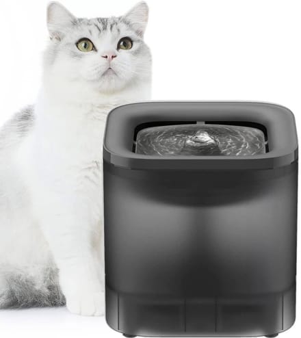 CRLYN® Drinkfontein Kat - Kattenfontein - Drinkbak Hond - Waterdispenser - Zwart