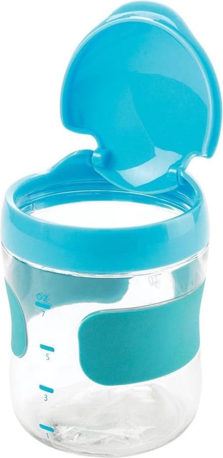 OXO tot Groot Flip-Top Snackdoosje - Snackdoosje kinderen - Snack box Kinderen - Aqua