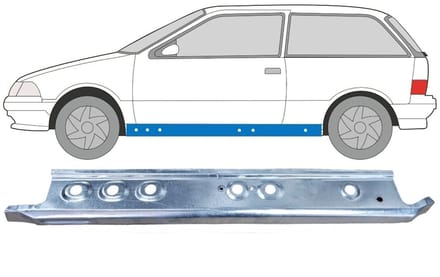 Binnenste reparatie dorpel voor Suzuki Swift 1988-2004 / Links