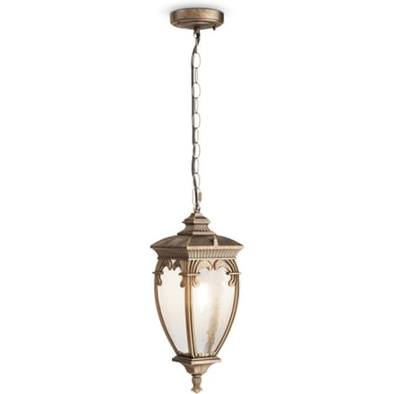 Maytoni Outdoor - Hanglamp Fleur - Zwart met goud - Ø15