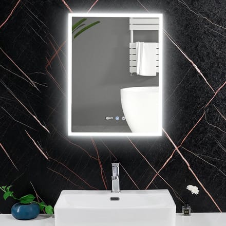 Badkamer Spiegelkast met LED Licht en Digitale Klok - 500x650mm