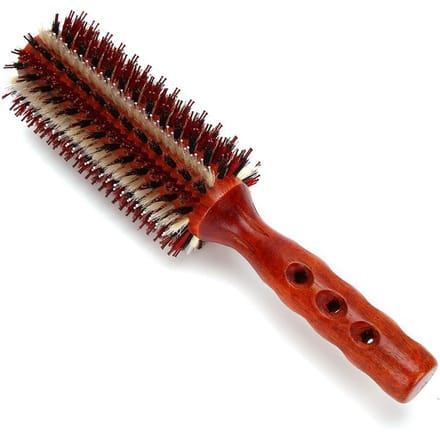 Ronde Haarborstel Professioneel Groot Salon Kapper Kapsalon Krullend Haar Styling Kam Borstel brown