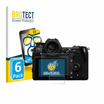 BROTECT - Screenprotector voor Panasonic Lumix DC-S1 / Panasonic Lumix DC-S1R - Folie Beschermfolie transparant 6 Stuks