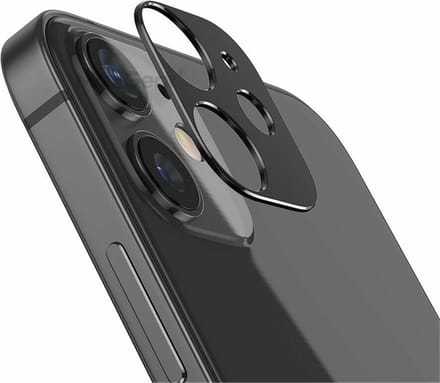 Camera Lens Glass Protector Geschikt voor:  Apple iPhone 12 Pro - Zwart