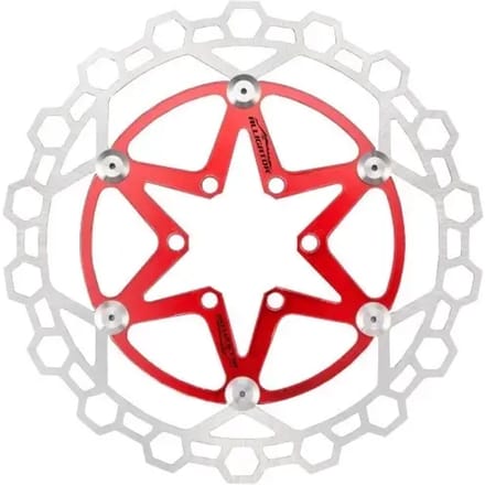 Alligator Diamond 2P Floating Schijfrem rotor, rood/zilver