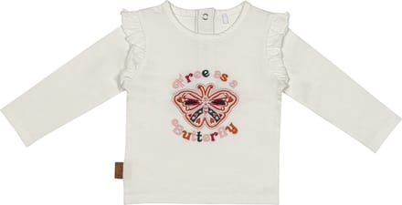 Frogs and Dogs - Meisjes shirt - Offwhite - Maat 86