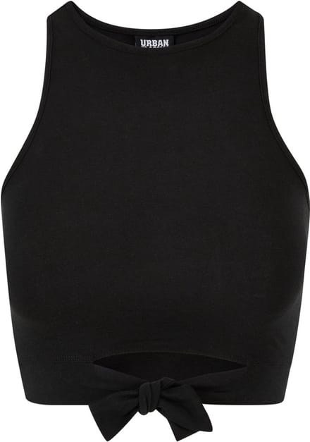 Urban Classics - Cropped Knot Crop top - 3XL - Zwart